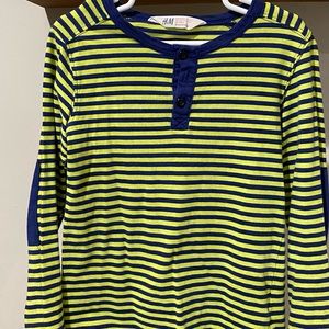 Boys striped long sleeve H&M shirt in size 4-6